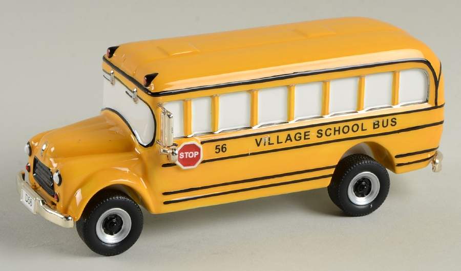 Snow Village Personalized School Bus - With Box Bx975 by Department 56-1
