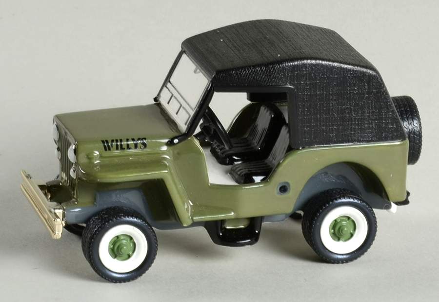 Snow Village 1954 Willy's Cj3 Jeep - Nb903, No Box by Department 56-1