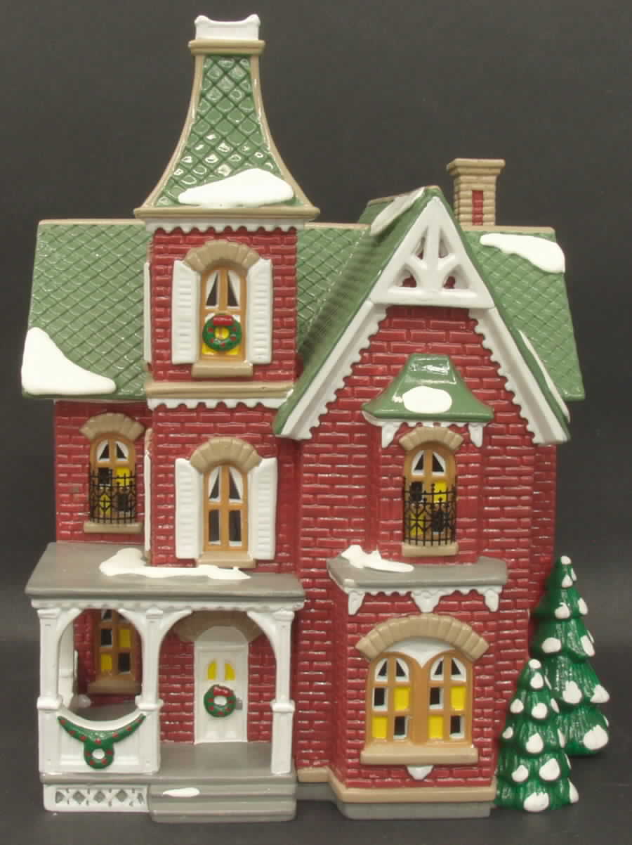 Snow Village Beacon Hill Victorian - No Box by Department 56-1