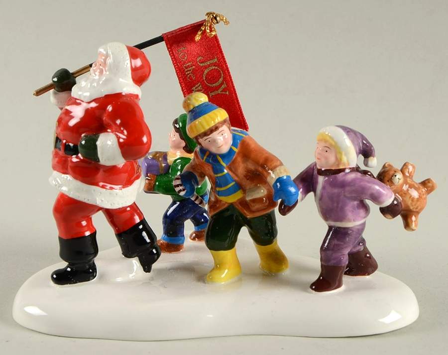 Snow Village Here Comes Santa-Joy To The World-Bachma - No Box by Department 56-1