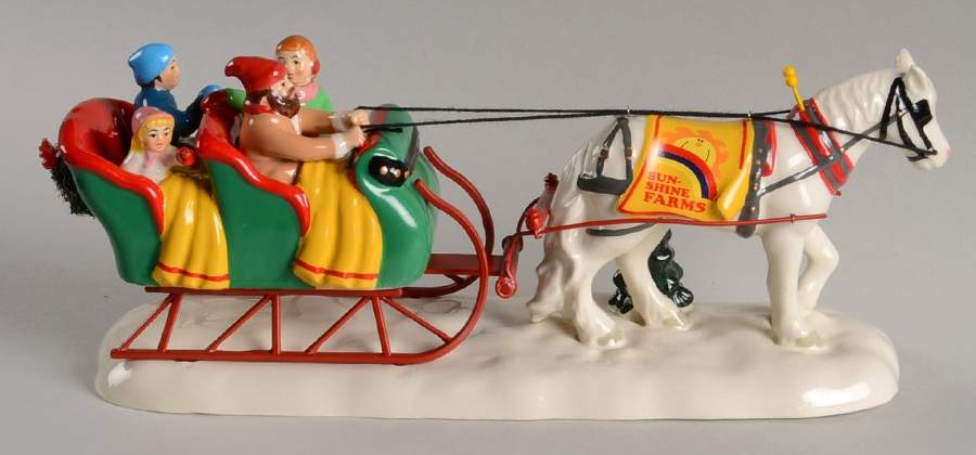 Snow Village Snow Village Sleigh Ride - With Box Bx1179 by Department 56-1