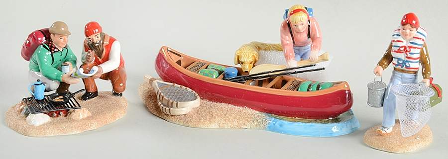 Snow Village Family Canoe Trip - With Box by Department 56-1