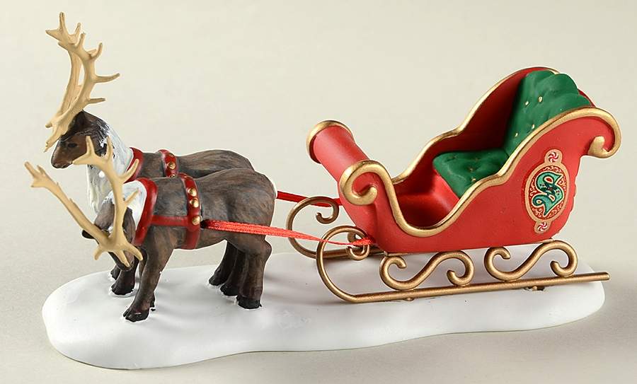 Snow Village Santa's Magic Sleigh - With Box Bx1186 by Department 56-1