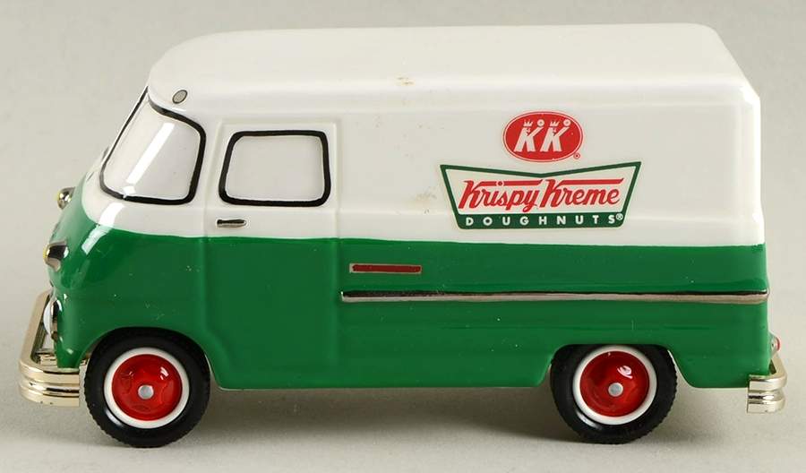 Snow Village Krispy Kreme Doughnut Deliveries - No Box by Department 56-1