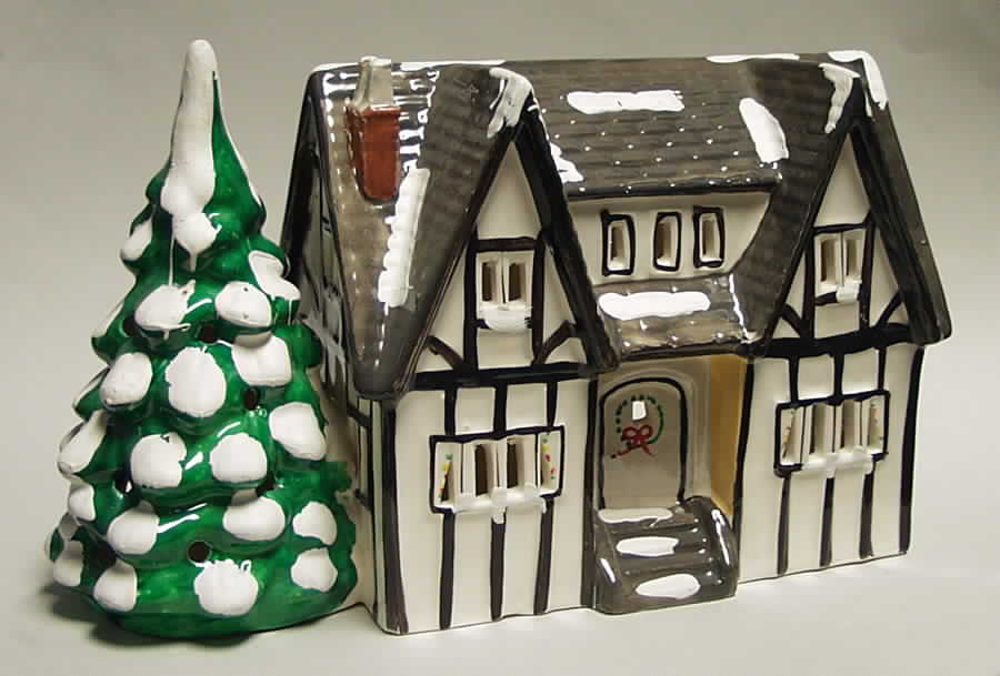 Snow Village Stratford House - With Box 235 by Department 56-1