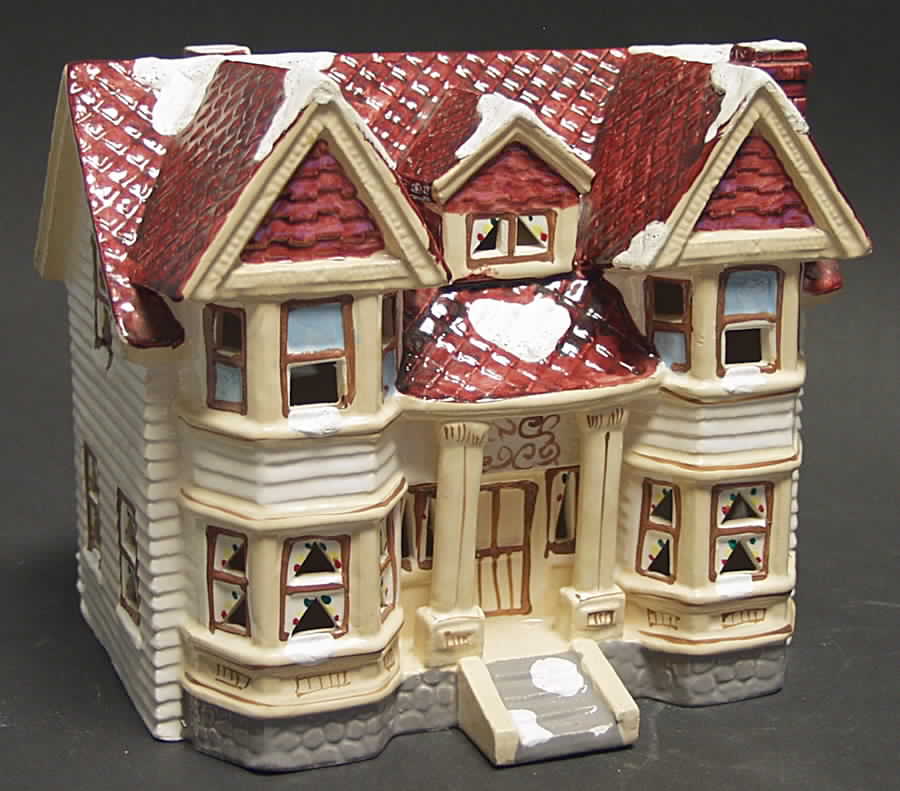 Snow Village Lincoln Park Duplex - No Box by Department 56-1
