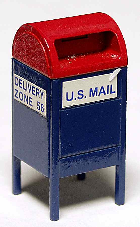 Snow Village Mail Box - No Box by Department 56-1