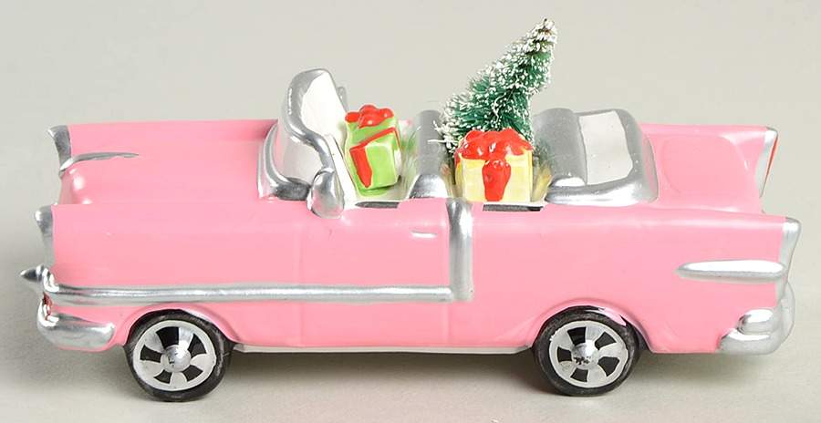 Snow Village Christmas Cadillac - No Box by Department 56-1