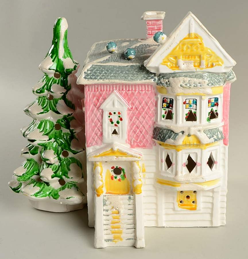 Snow Village Victorian House-Pink/White - Boxed by Department 56-1