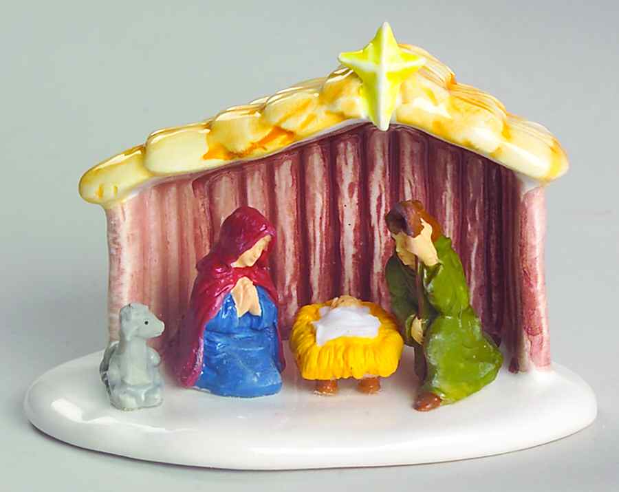 Snow Village Outdoor Nativity Scene - With Box Bx383 by Department 56-1