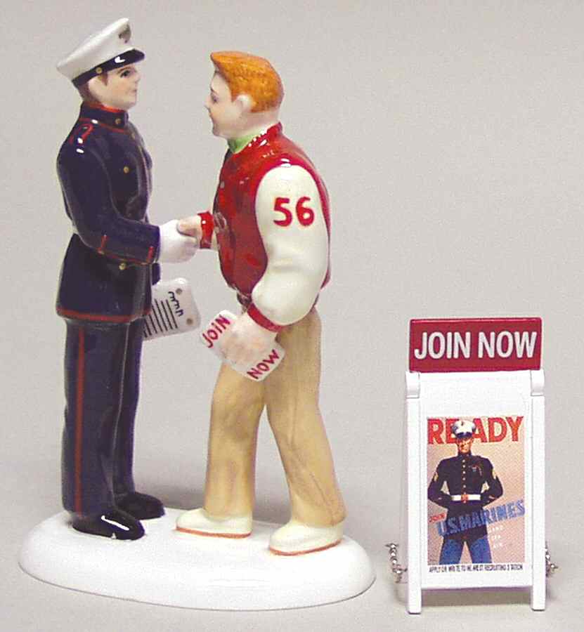 Snow Village Congratulations Recruit-Set Of 2 - Box by Department 56-1