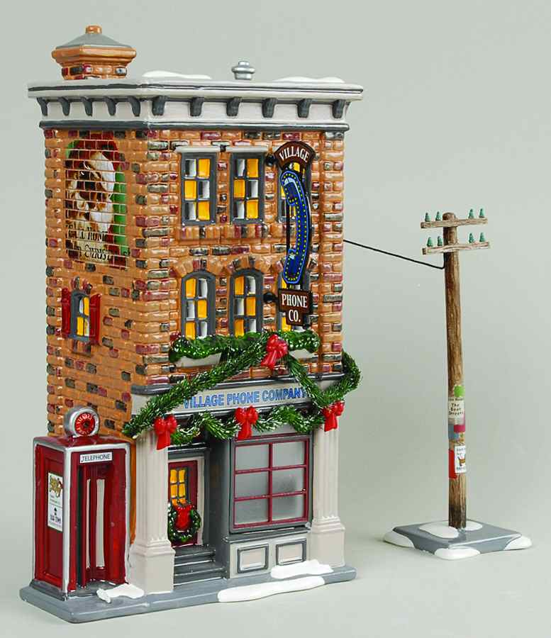 Snow Village Village Phone Company - With Box Bx 636 by Department 56-1