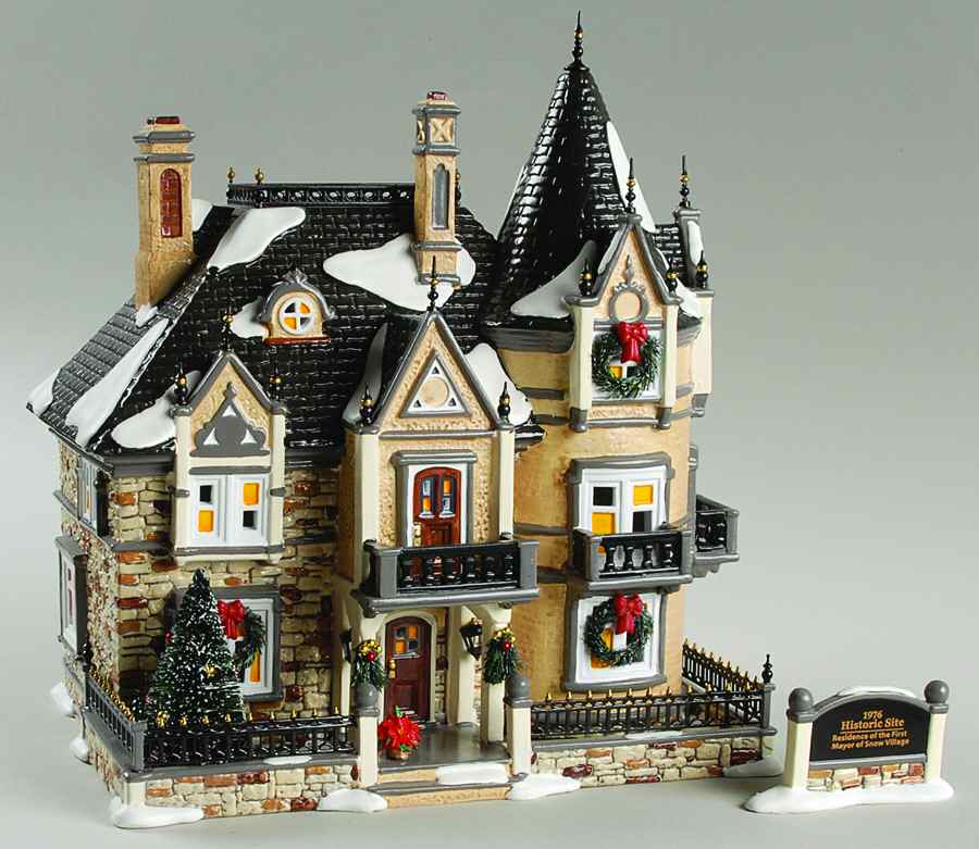 Snow Village Snow Village Mayor's Mansion - Nb661, No Box by Department 56-1