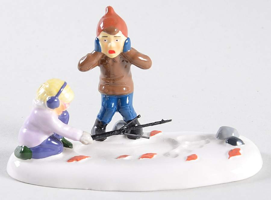 Snow Village Sasquatch Foot Print? - With Box Bx1269 by Department 56-1