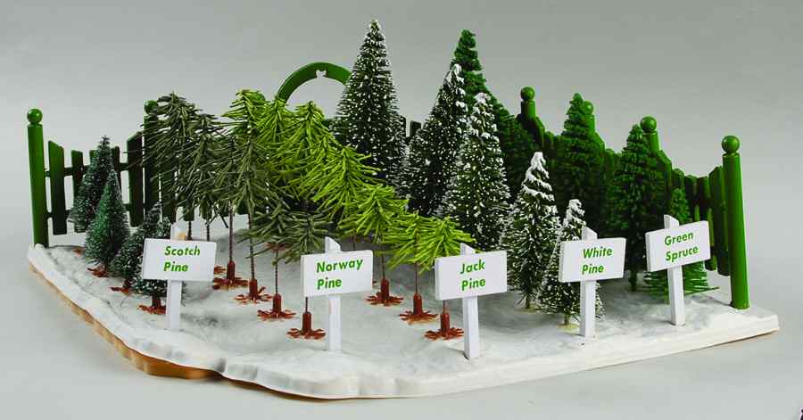 Snow Village Sisal Tree Lot - Boxed by Department 56-1
