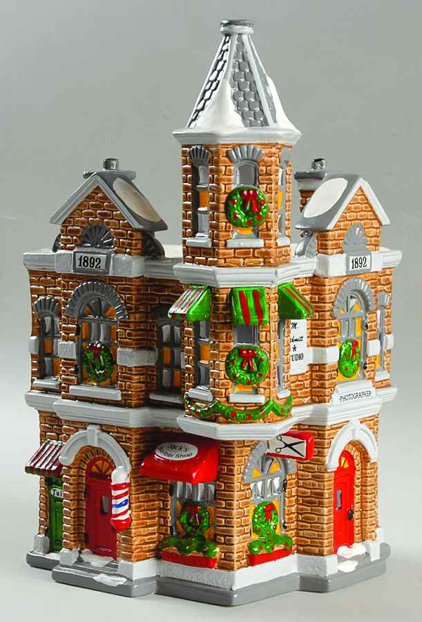 Snow Village Jack's Corner Barber Shop - Boxed by Department 56-1