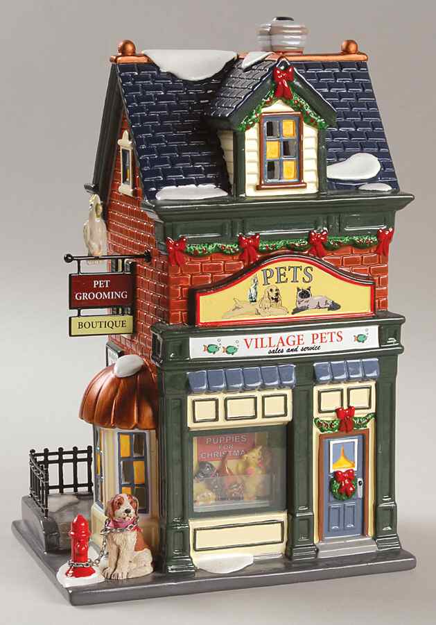 Snow Village Village Pets- Sales & Service - With Box Bx839 by Department 56-1
