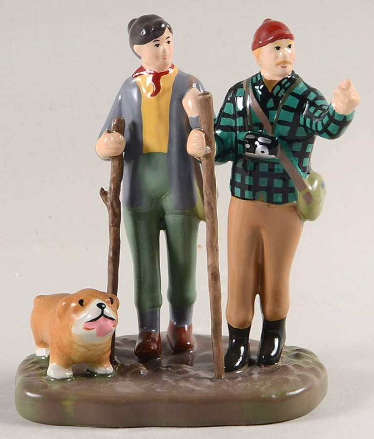 Snow Village Trekking The Backcountry - With Box Bx1291 by Department 56-1