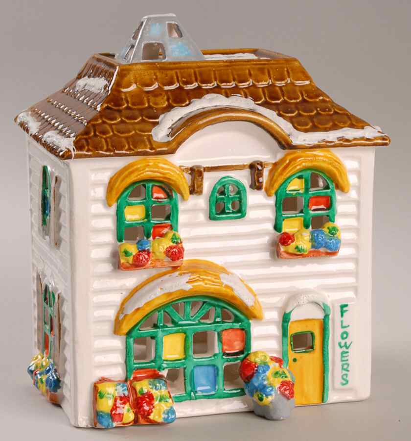 Snow Village Flower Shop - Nb711, No Box by Department 56-1