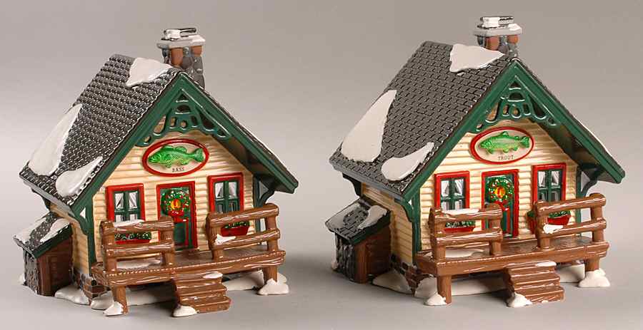 Snow Village Fisherman's Nook Cabins-Set Of 2 - Boxed by Department 56-1