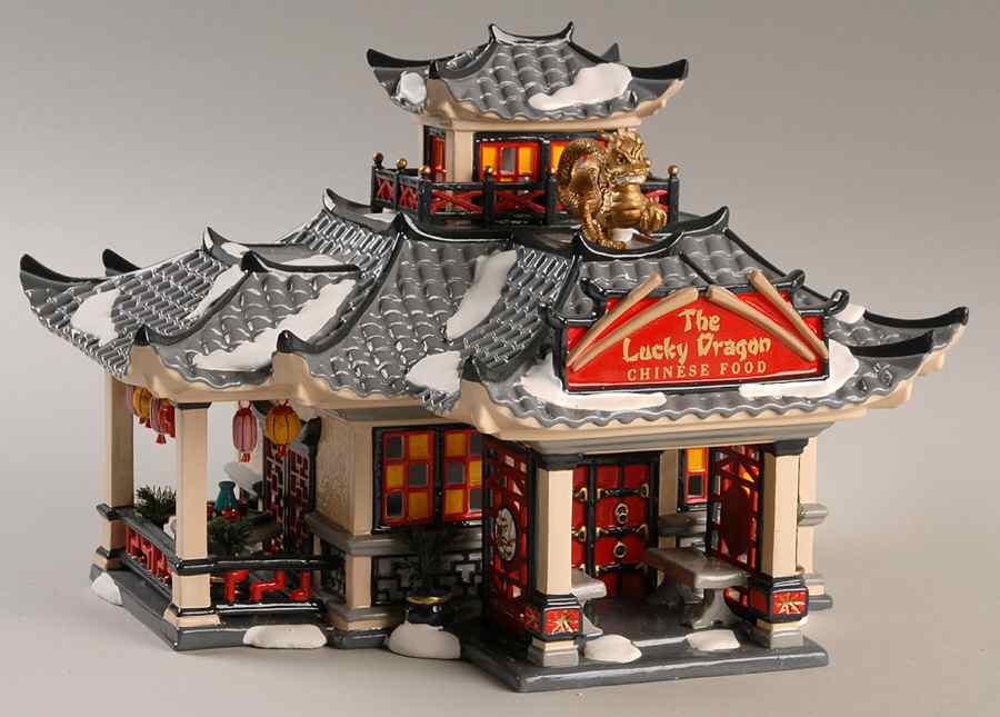 Snow Village Lucky Dragon Restaurant - Nb757, No Box by Department 56-1