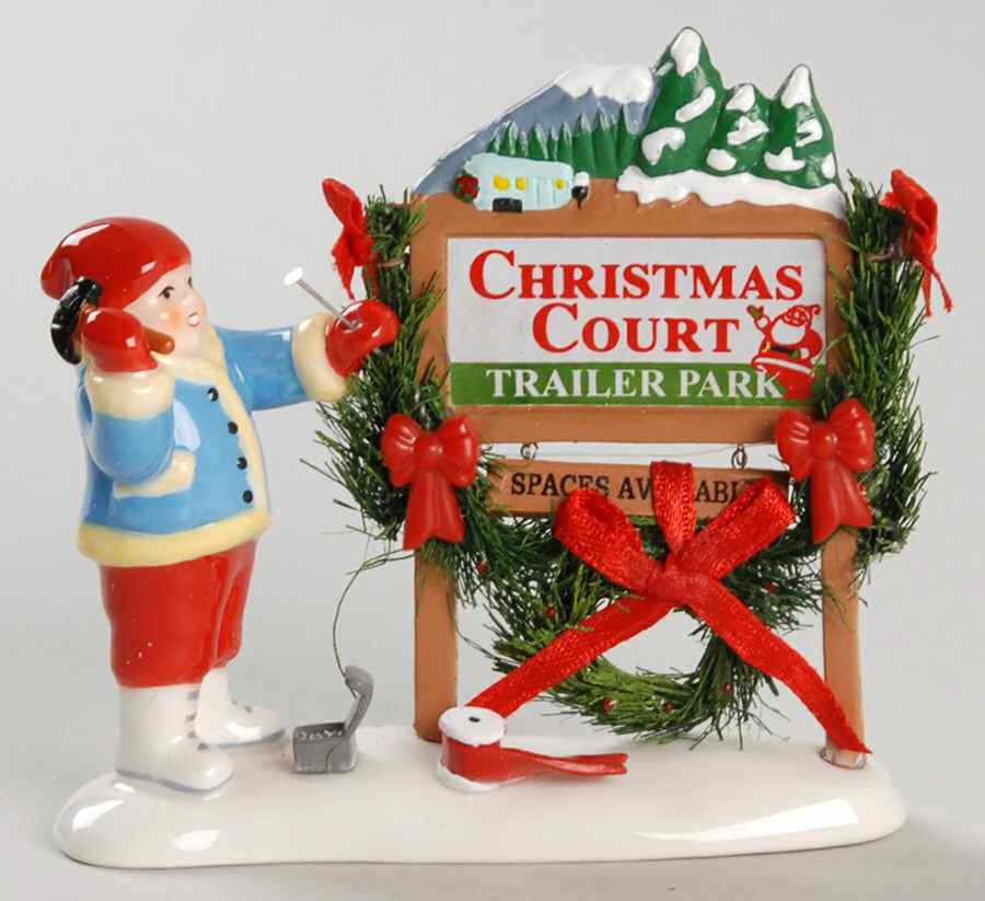 Snow Village Welcome To Christmas Court - With Box Bx771 by Department 56-1