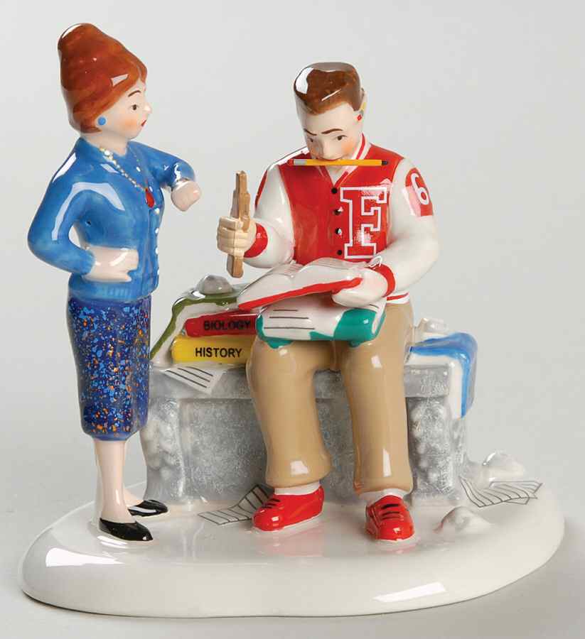 Snow Village Homework Can't Wait - Nb836, No Box by Department 56-1