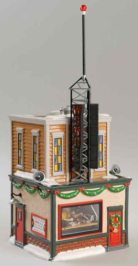 Snow Village Wsno Radio - With Box Bx756 by Department 56-1