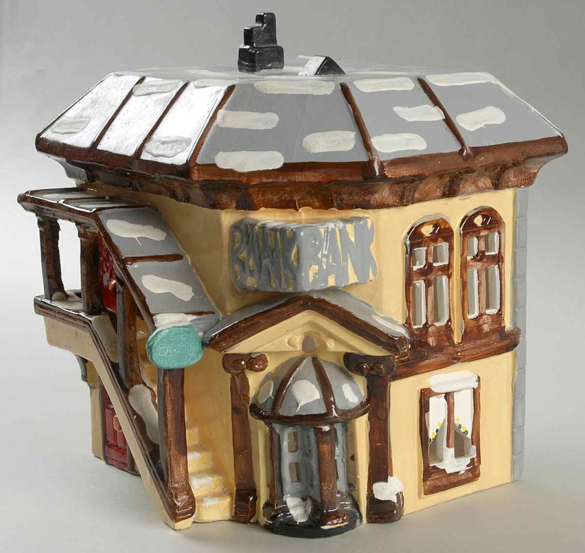 Snow Village Bank - With Box Bx709 by Department 56-1