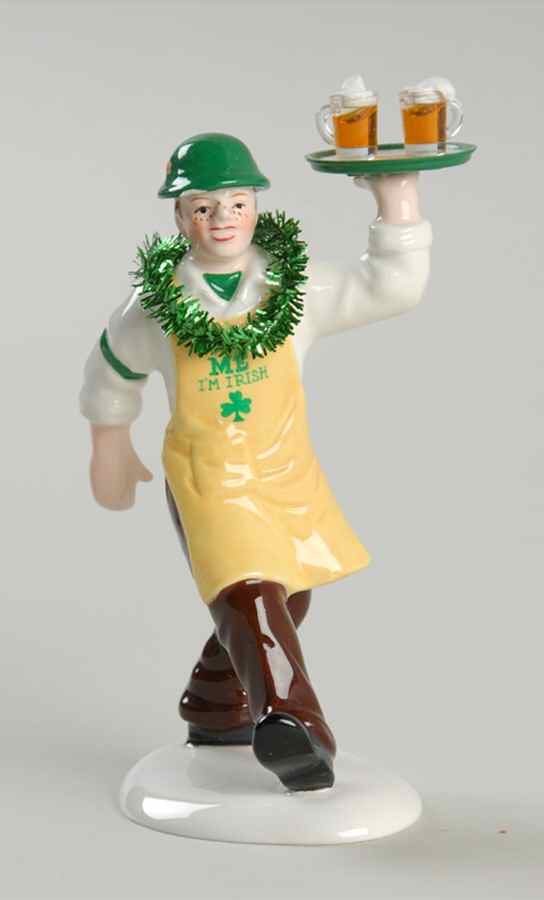 Snow Village Bringing The Irish Cheer - Nb921, No Box by Department 56-1