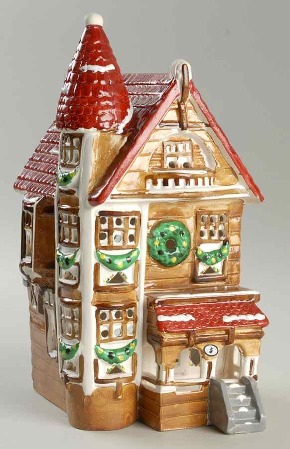 Snow Village Victorian-Brown Clapboard Walls - Boxed by Department 56-1