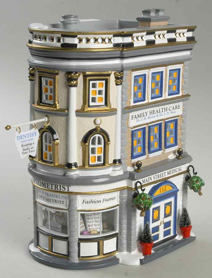 Snow Village Main Street Medical - Nb826, No Box by Department 56-1