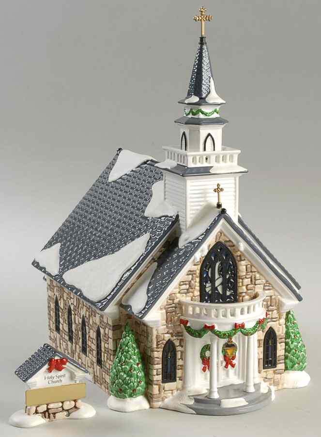 Snow Village Holy Spirit Church - Nb753, No Box by Department 56-1