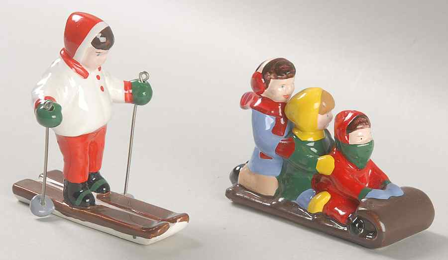 Snow Village Snow Kids Sleds, Skis-Set Of 2 - Nb856, No Box by Department 56-1