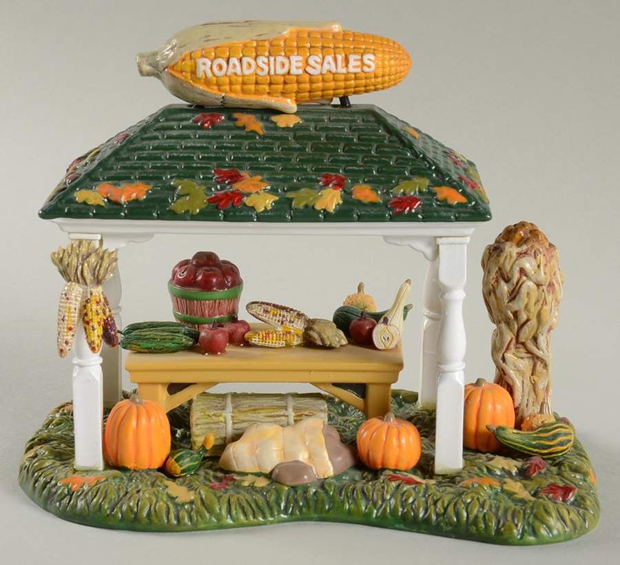 Snow Village Roadside Produce Stand - With Box Bx1028 by Department 56-1
