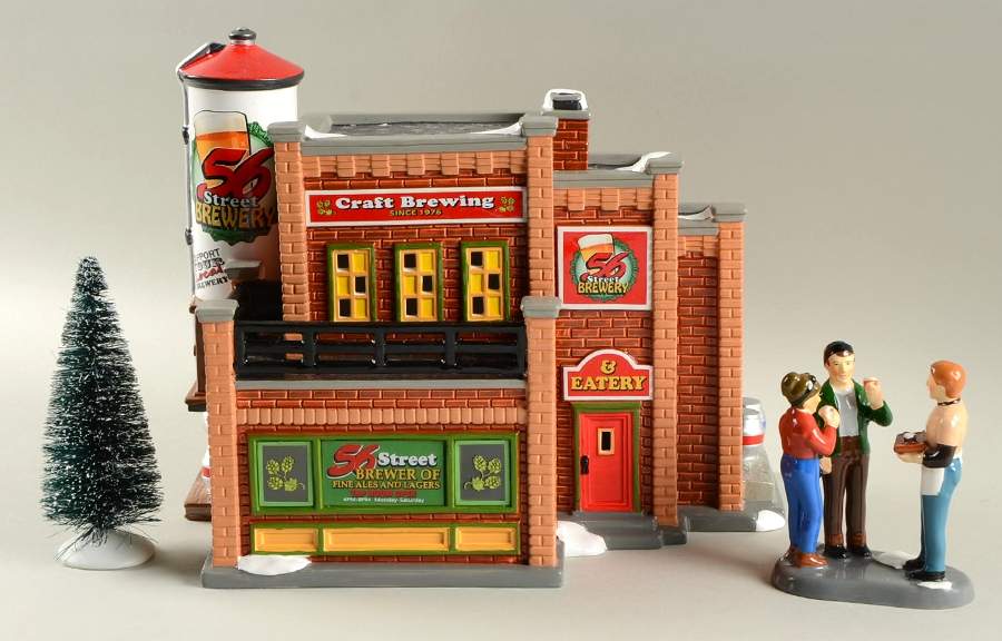 Snow Village 56 Street Brewery-Boxed Set - With Box Bx1274 by Department 56-1