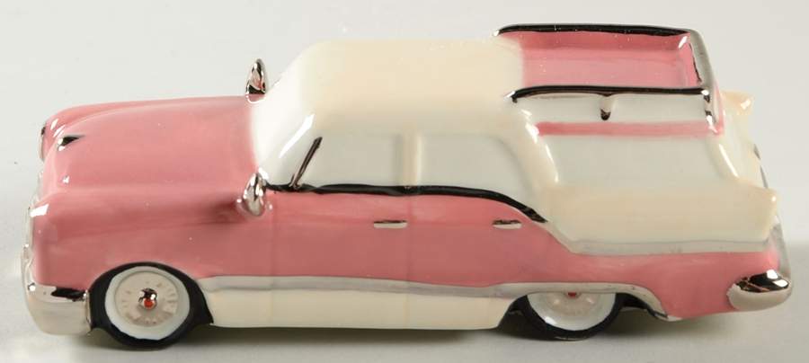 Snow Village Out For A Drive-Pink - Nb958, No Box by Department 56-1