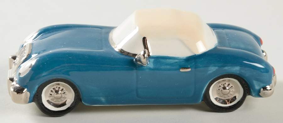 Snow Village Out For A Drive-Blue - With Box Bx956 by Department 56-1