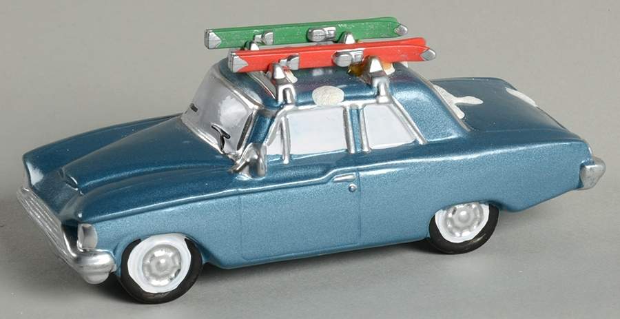 Snow Village Heading For The Hills-Blue - With Box Bx394 by Department 56-1