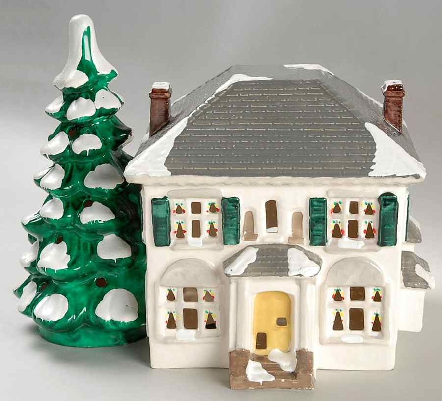 Snow Village River Road House - No Box by Department 56-1