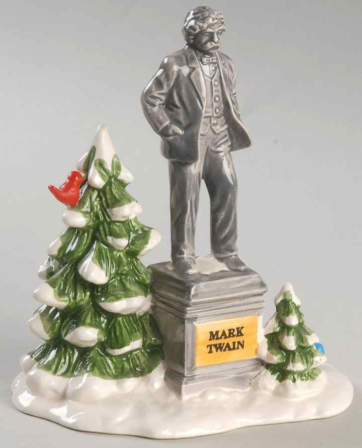Snow Village Statue Of Mark Twain - No Box by Department 56-1