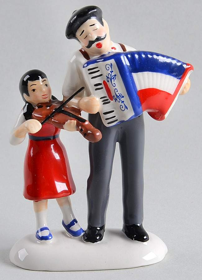 Snow Village Musique De Cafe - With Box Bx1276 by Department 56-1