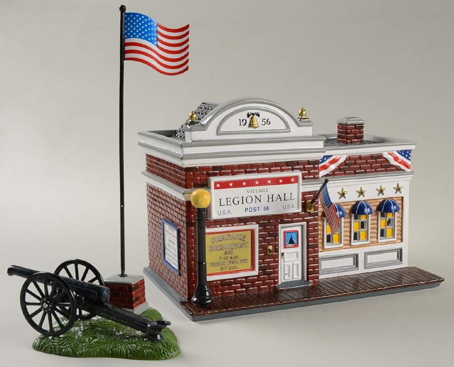 Snow Village Village Legion Hall - With Box Bx814 by Department 56-1