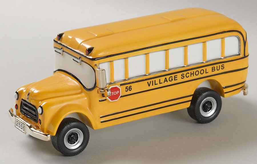 Snow Village School Bus - With Box Bx930 by Department 56-1