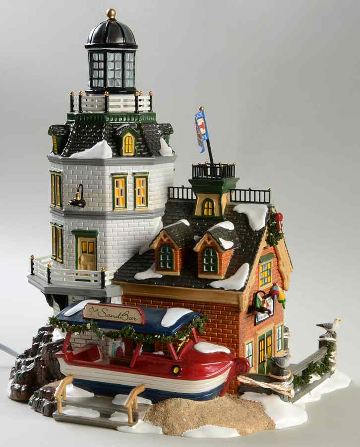 Snow Village Candlerock Lighthouse/Restaura - With Box Bx760 by Department 56-1