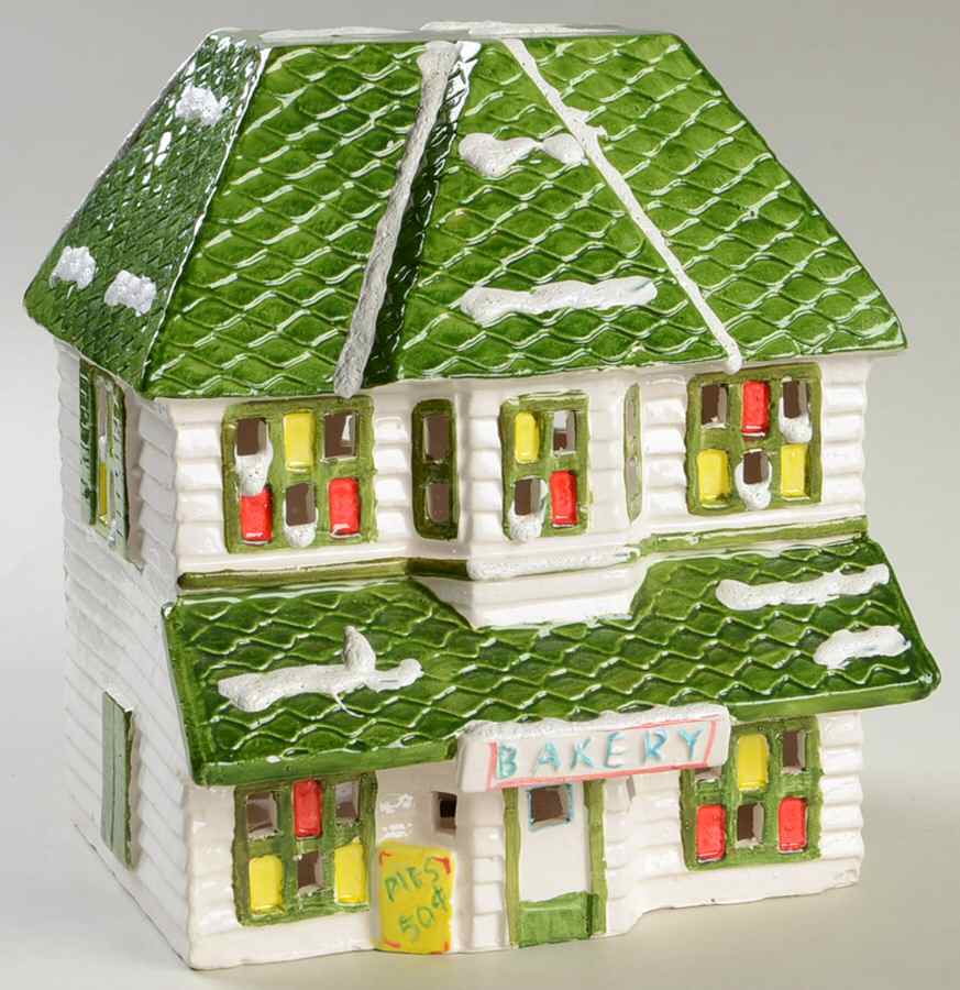Snow Village Bakery-1981 Version - With Box by Department 56-1