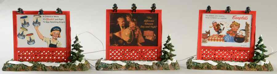 Snow Village Roadside Billboards - With Box by Department 56-1