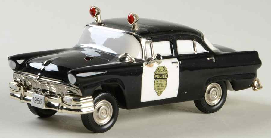 Snow Village 1956 Mainline Police Sedan - With Box Bx947 by Department 56-1