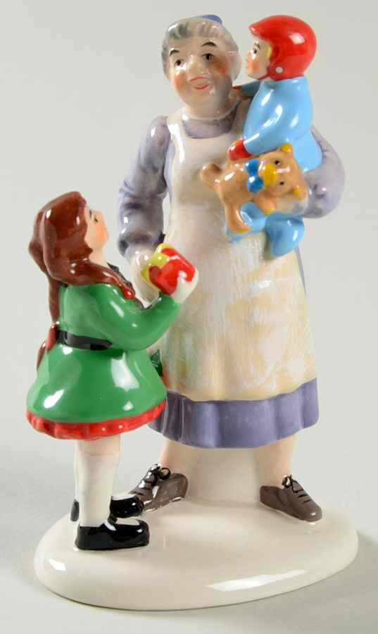 Snow Village Grandma's Favorite Present - With Box Bx1050 by Department 56-1