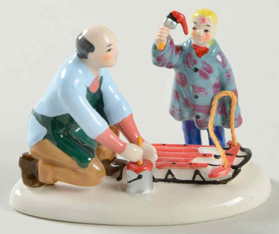 Snow Village Grandpa's Little Helper - With Box Bx1108 by Department 56-1